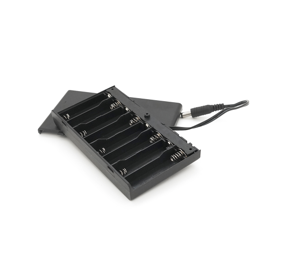 Отсек для 8-ми элементов питания АА, разъем 5,5×2,1, закрытый корпус с выключателем Полтава - фото 1