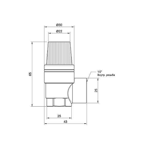 Запобіжний клапан Thermo Alliance Standart 1/2" ВР 6 барів SD2446 Київ