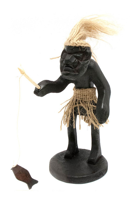Фигурка из дерева Папуас рыбак Киев - изображение 1