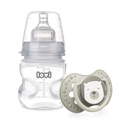 Бутылочка для кормления Lovi Защита рефлекса сосания Buddy Bear 150 мл (0204exp) Винница - изображение 1