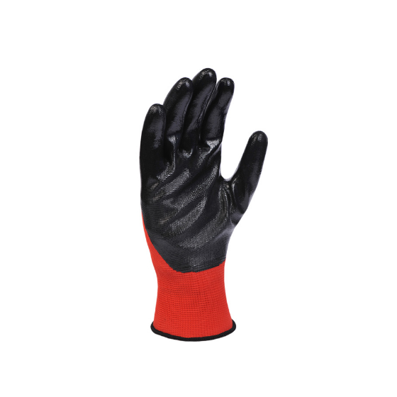 Рукавички 4586 D-OIL трикотаж нітрилове покриття неповний облив р.10(XL) червоний/чорний ДКГ Житомир - фото 3