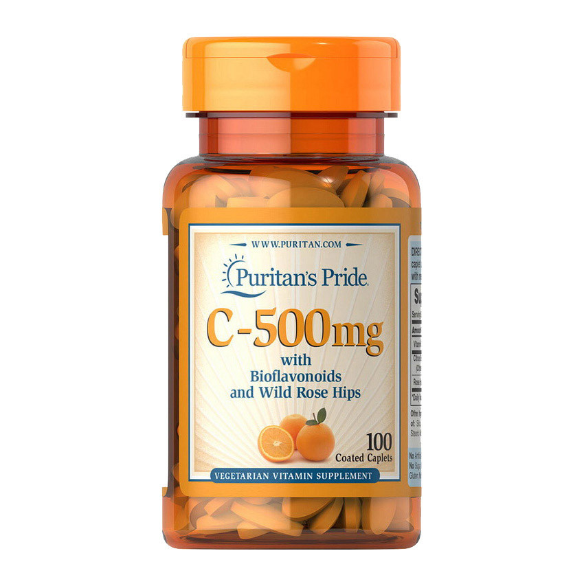 Vitamin C-500 mg with Bioflavonoids and Rose Hips (100 caplets) Луцк - изображение 1