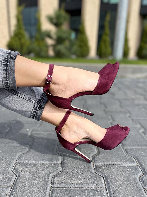 Nivelle Босоніжки жіночі NIVELLE 1794/10503-10512 бордові (літо, замша натуральна) (3675) 36-39 Коломия - фото 4