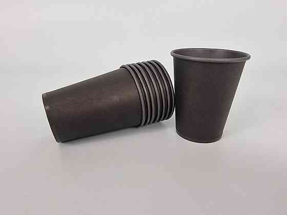 Стаканчики для кави 250 мл "Чорний" Маестро h9 (50 шт.) Харків