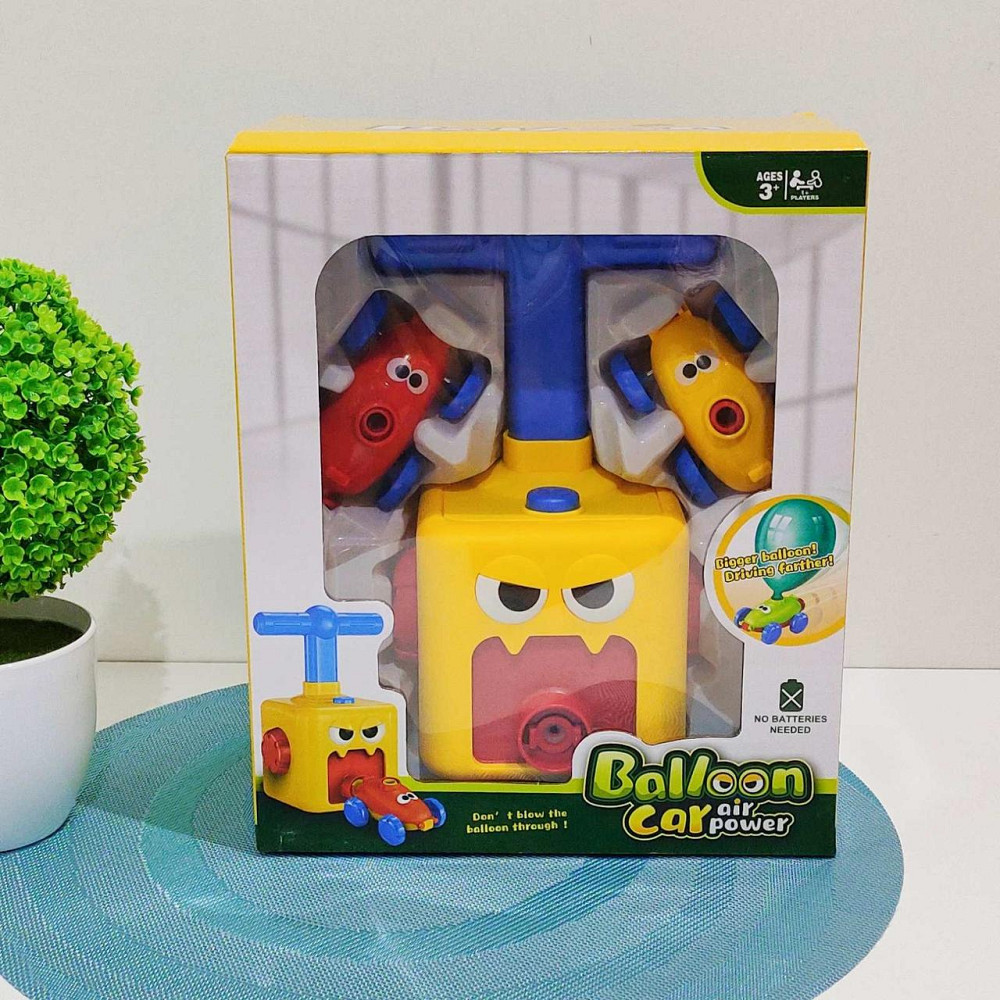 Установка з повітряними кульками Монстрік 2 машинки пакетик з кульками механічний принцип запускник Жовта (KB 133) Чернігів - фото 9