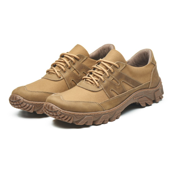 Кросівки тактичні з натуральної шкіри та кордури кольору кайот 42 (28) Харків