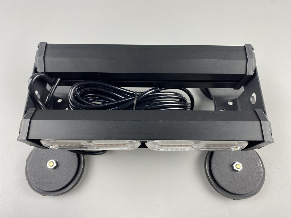 Стробоскоп LED 2 секции двухсторонний световой сигнальный, LED-балка крепление двойной магнит универсальный Мукачево - изображение 5