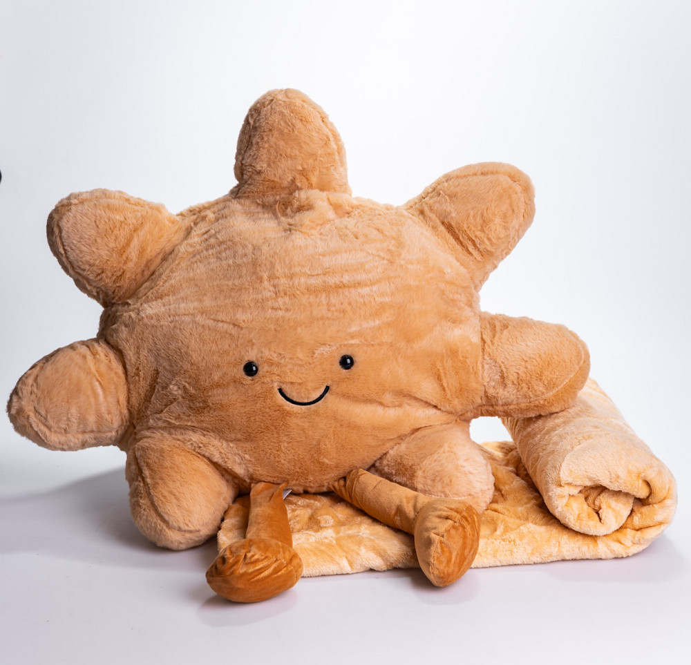 М'яка іграшка-подушка з пледом Сонечко 110×140 (см) 520-21S Коломыя - изображение 1