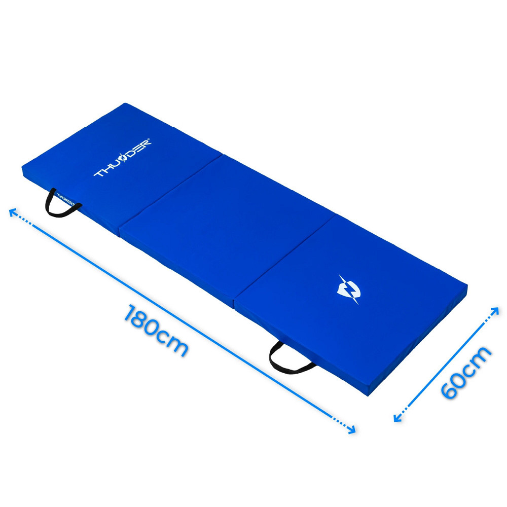 Мат гимнастический THUNDER MG-01, 180 х 60 х 4 см, синий Киев - изображение 4