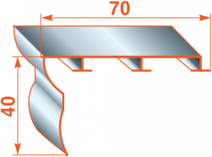 Трирядний алюмінієвий карниз Бр-03 сосна Бровари