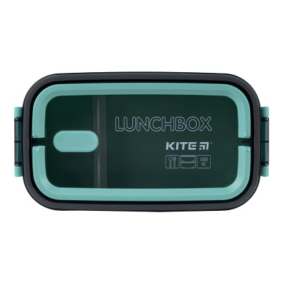 Ланч-бокс детский Kite двойной с наполнением 1400 мл, зеленый (K23-183-2) Винница - изображение 7