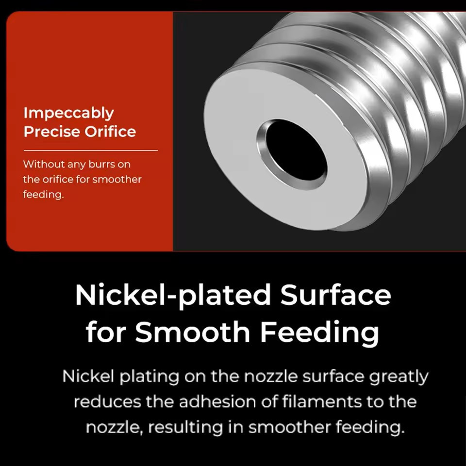 Сопло Creality для 3d принтерів Ender-3 V3 SE, Ender-7, Ender-5 S1 0,6 мм мідне з покриттям Київ - фото 3