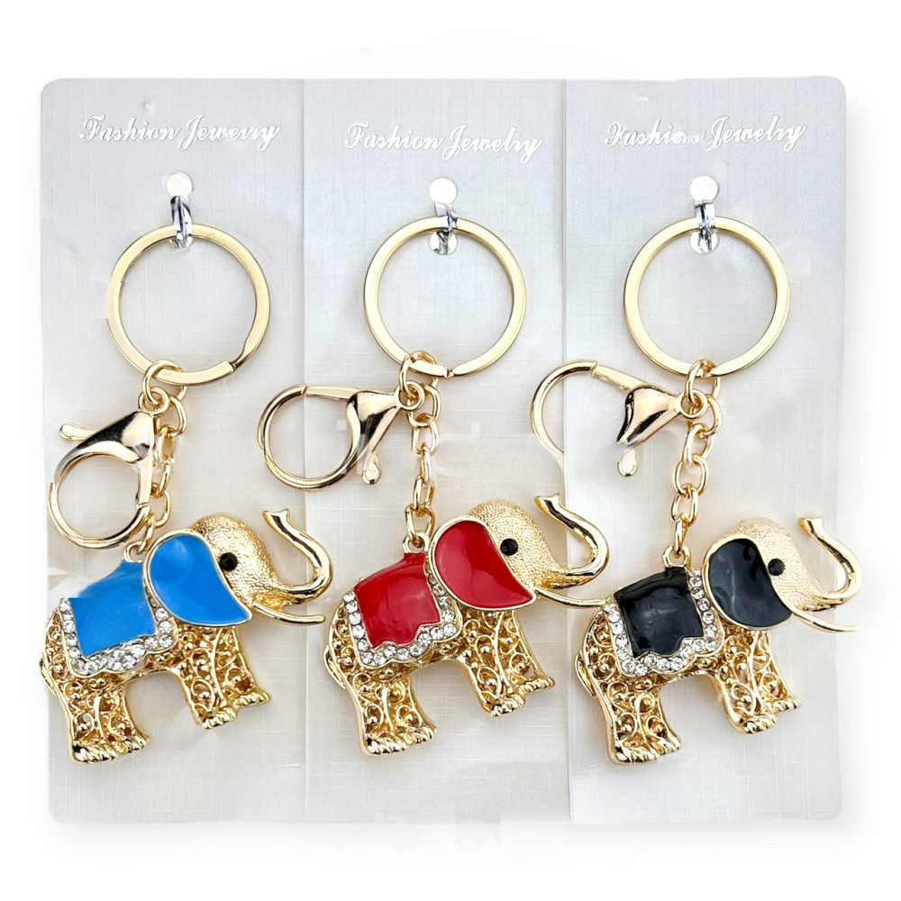 Брелок женский для ключей со стразами Слон Киев - изображение 1