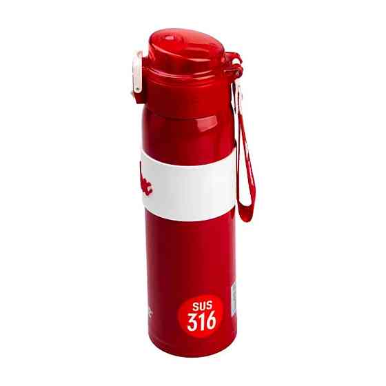 Happy Life Термос Relax з поїлкою з металевою колбою 520 мл Червоний HP17304B Коломия