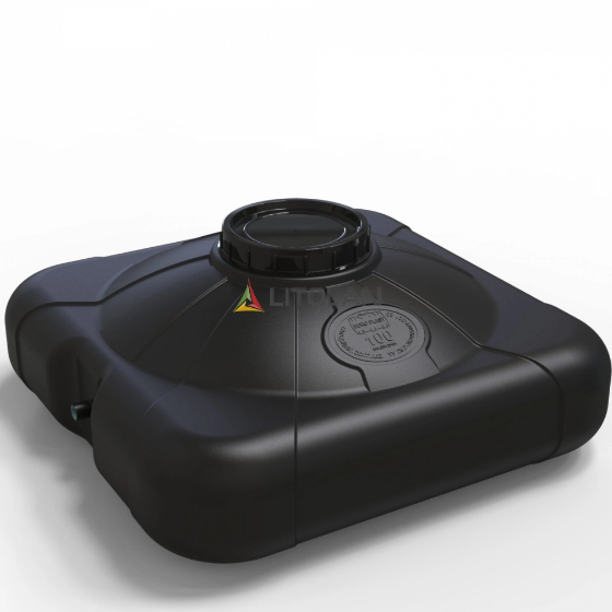 Душ літній 100л 750*750*310мм 1 шар чорний LITOLAN Житомир