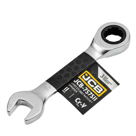 Ключ гайковий короткий з тріскачкою 11 мм JCB Tools JCB-757S11 Одеса