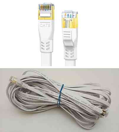 Кабель патч корд RJ45 - RJ45, Cat 8, 40 Гбіт/с, 2000 МГц, 15м Луцьк
