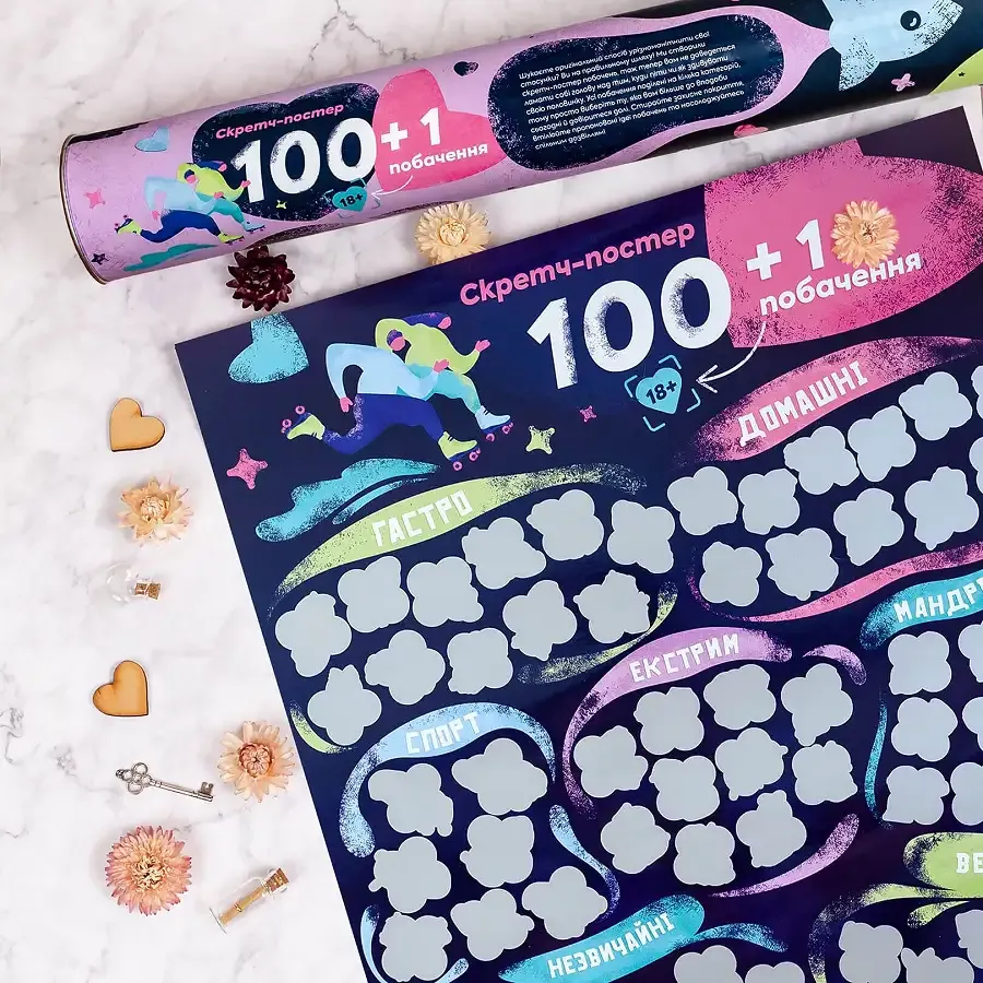 Скретч постер «100+1 побачення» (UA) Львов - изображение 4