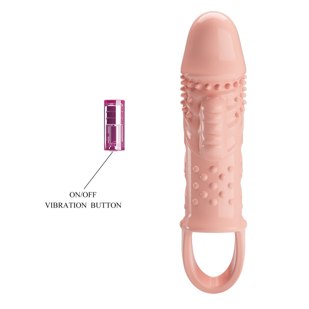 Насадка на член - Pretty Love Cecelia Vibrating Penis Sleeve Flesh Sex Aura Киев - изображение 7