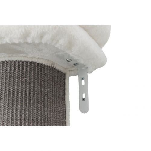 Царапка Trixie Acadia для кошек настенная сизаль/плюш белая/серая 46х37х160 см Киев - изображение 6