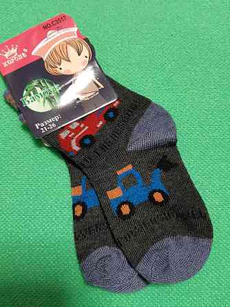 Шкарпетки для хлопчика темно-сірі - 21-26 розмір, по устілці 11-13см, 80% бавовна, 15% бамбук, 5% лайкра Київ