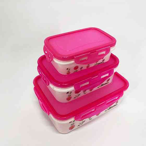 Комплект пластикових судків UNIQUE UN-1511. Колір: рожевий WM-25 Івано-Франківськ