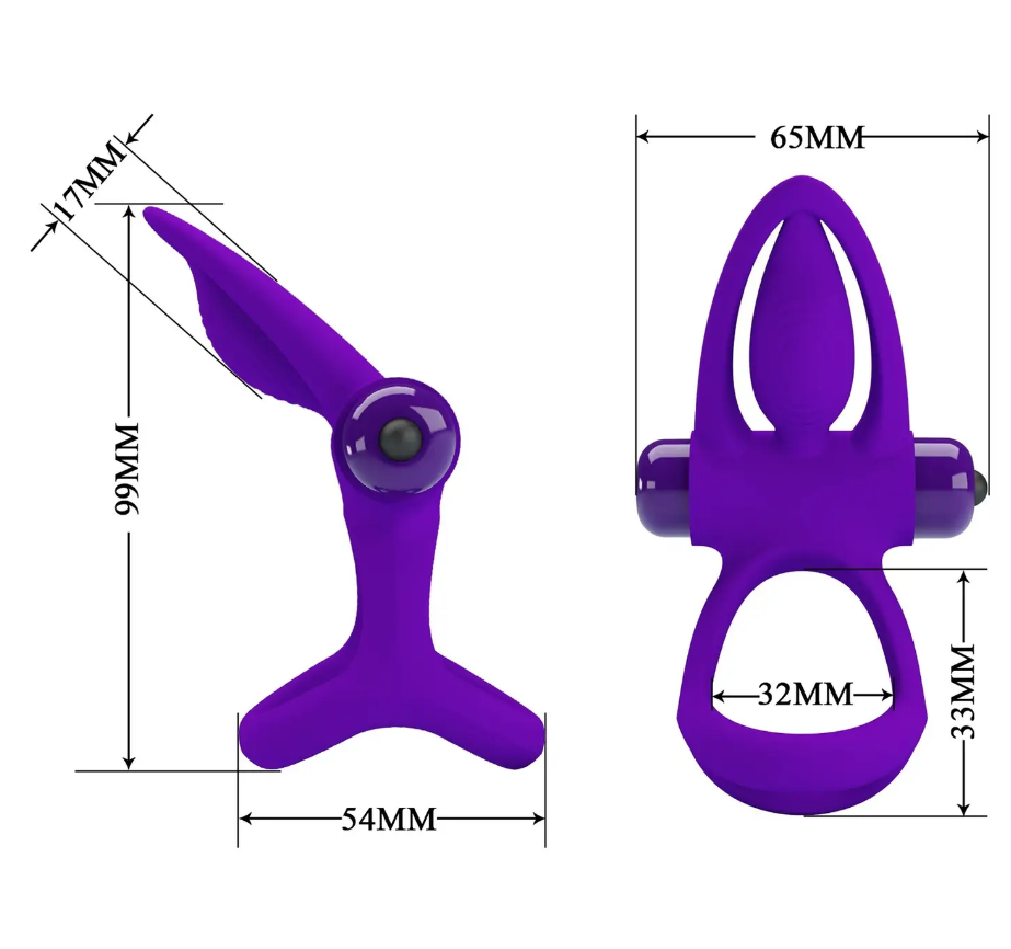 Эрекционное вибро кольцо Pretty Love - Vibration Cock Ring, 10 vibration functions Sex Aura Киев - изображение 8