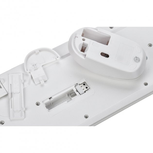 Бездротова клавіатура з мишкою XO KB-02 бездротовий комплект клавіатура та мишка, Білий Кам'янець-Подільський - фото 2