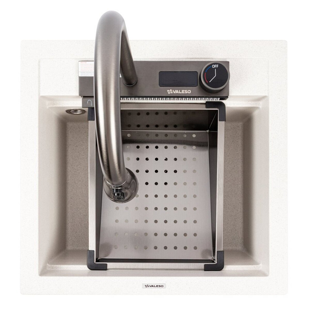 5149 VIVA матова Мийка гранітна VALESO (біла в крапку) Коломыя - изображение 1