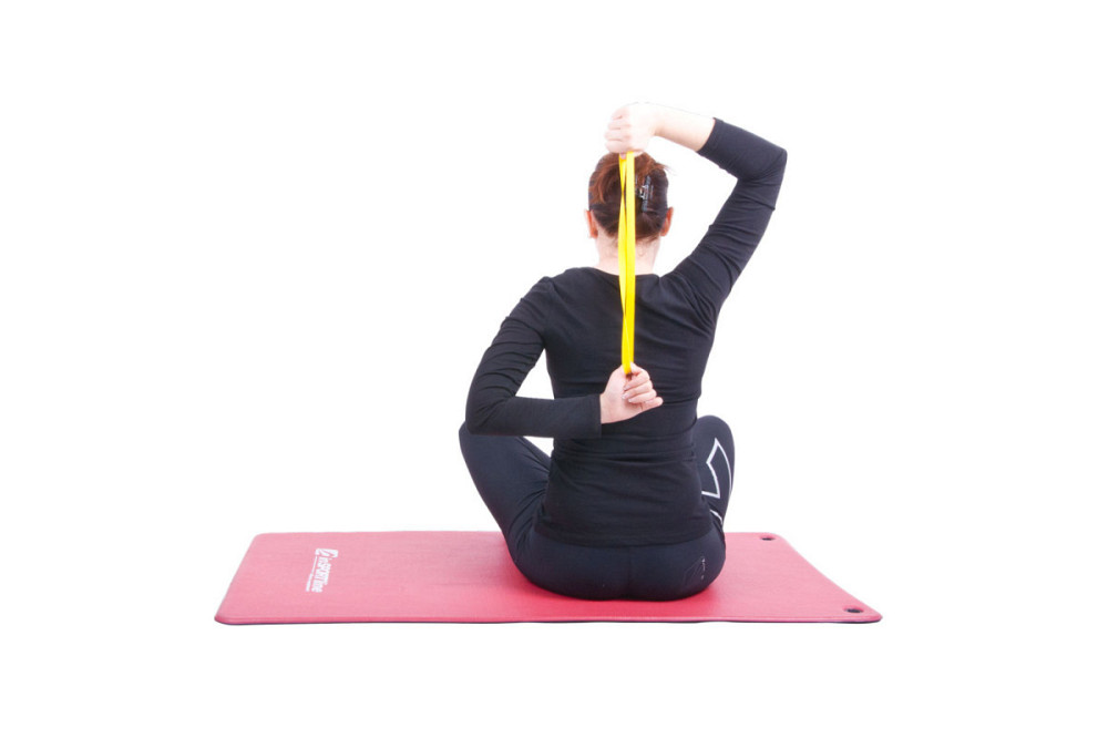 Стрічка-еспандер для вправ inSPORTline Hangy Light 27,5 см жовта Київ - фото 3