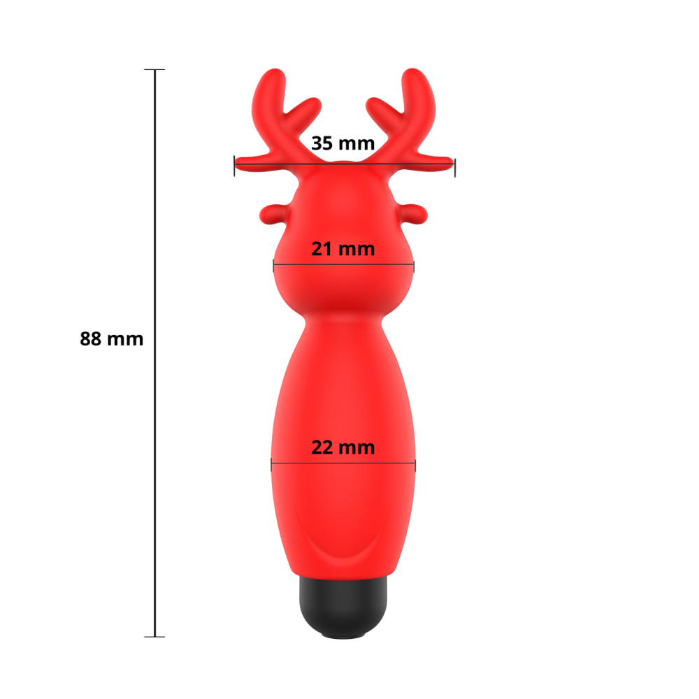 Міні-вібратор - Erospace Sweet Play Mini Reindeer Vibrator A10 Sex Aura Київ - фото 6