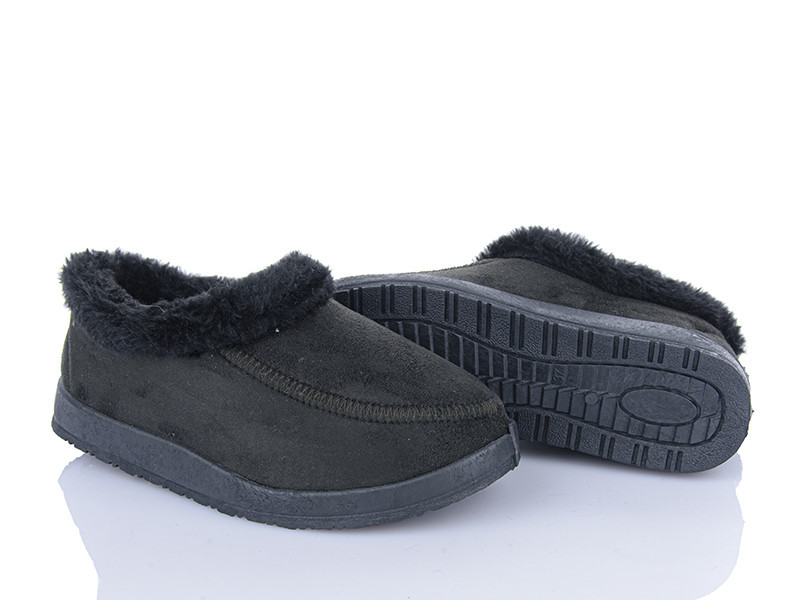 Бабуші жіночі капці із задником теплі на овчині, бурки, чулки, чорні Одеса - фото 2