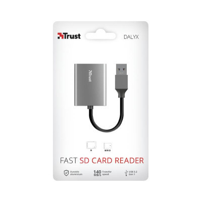 Зчитувач флеш-карт Trust Dalyx Fast USB 3.2 Card reader (24135) Вінниця - фото 8