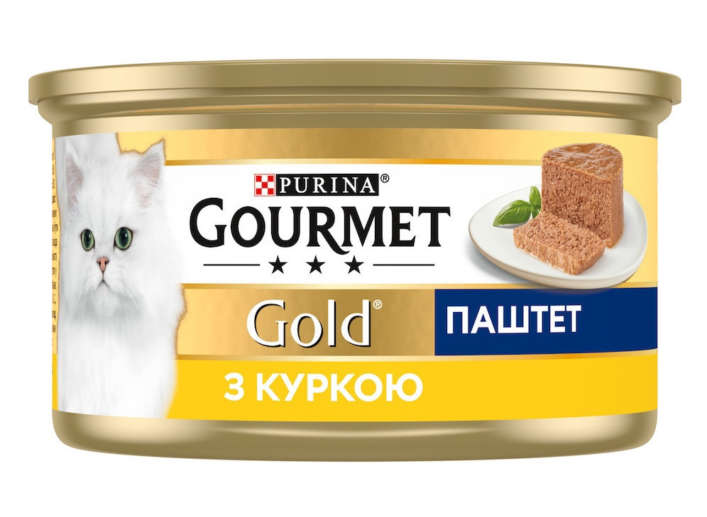 Консерва Gourmet Gold (Гурме Голд) для кошек паштет с курицей мус 85 г Винница - изображение 1