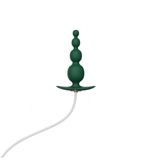 Анальный плаг с вибрацией Qingnan No.8 Mini Vibrating Anal Beads Green Sex Aura Киев - изображение 2