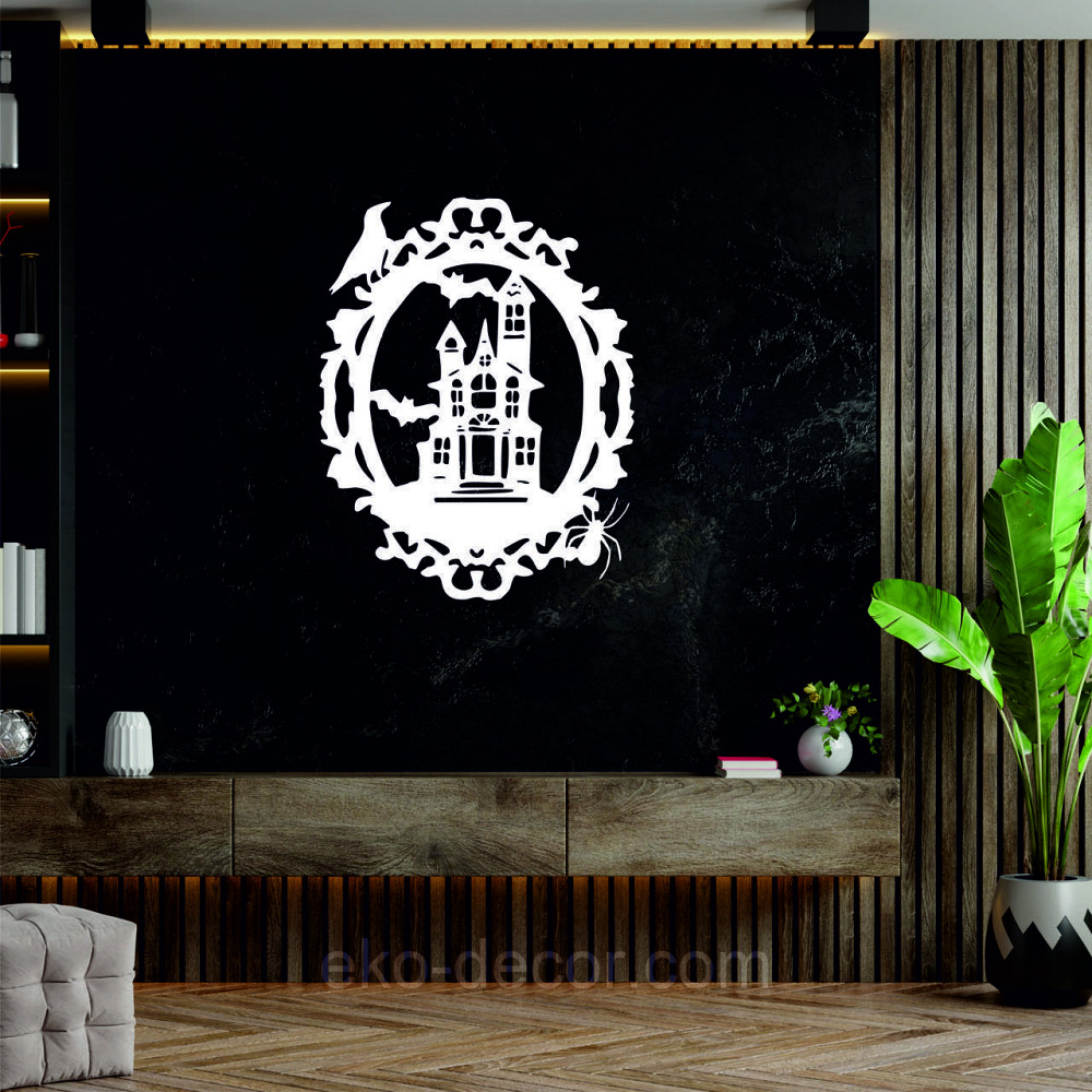 Декоративне настінне Панно «Замок», Декор на стіну 50*39 см, Білий Київ - фото 7