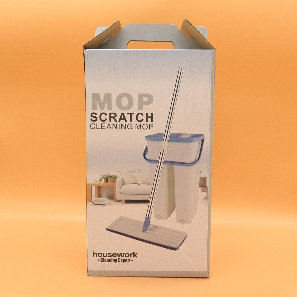 Набор для уборки швабра с ведром 3,5л + 2 насадки, Scratch Cleaning Mop / Швабра лентяйка с автоматическим отжимом Киев - изображение 10