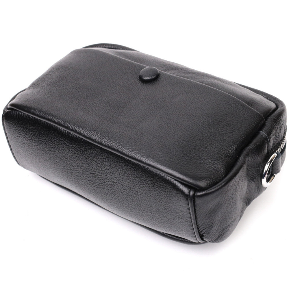 Женская сумка из натуральной мягкой кожи Vintage 22436 Черная Киев - изображение 5