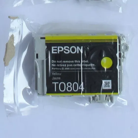 Оригінальний жовтий картридж Epson TO804 (принтер T0804) Дніпро