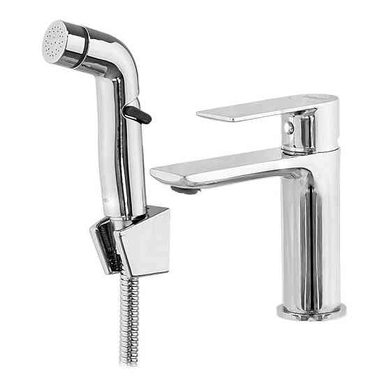 Смеситель для умывальника Haiba ALEX 001 (SH) с выходом для гигиенической лейки HB3977 Харьков