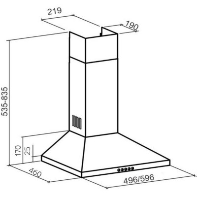Вытяжка кухонная GRANADO Burgos 1603-700 inox (GCH736377) Винница - изображение 7
