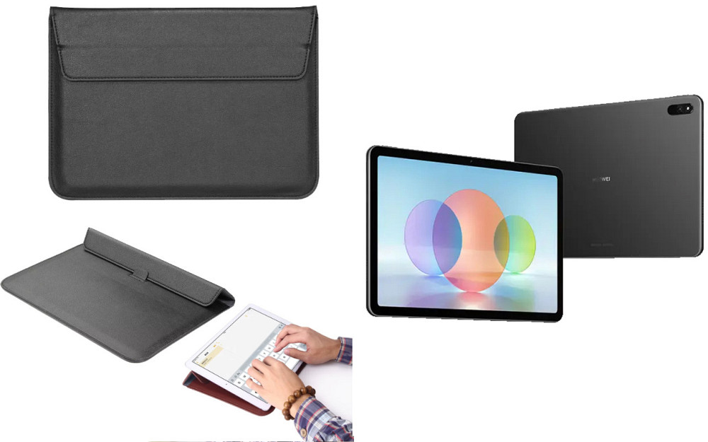 Чохол-конверт VitoCase для HUAWEI MatePad 10.4 2022, з функцією підставки для планшета Чорний Київ - фото 1