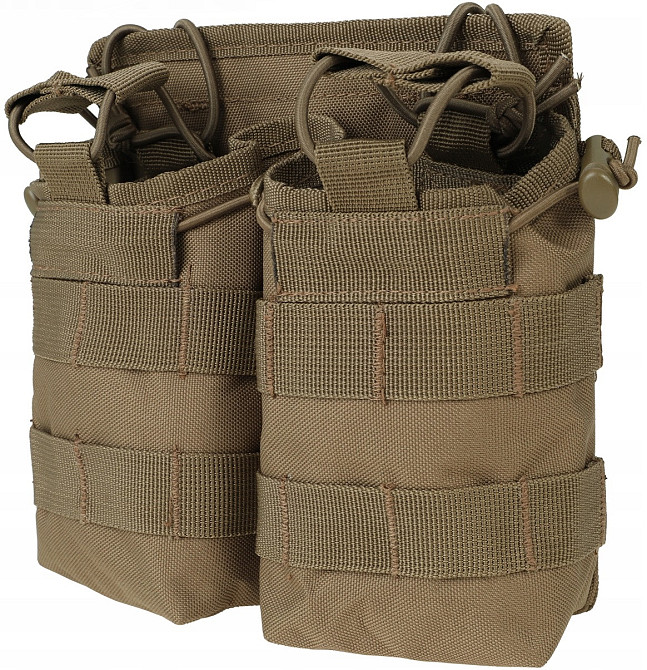 Тактический двойной Подсумок под магазины АК/М4/М16 с системой Molle Mil-Tec от Sturm (13497019) Coyote Нововолынск - изображение 2