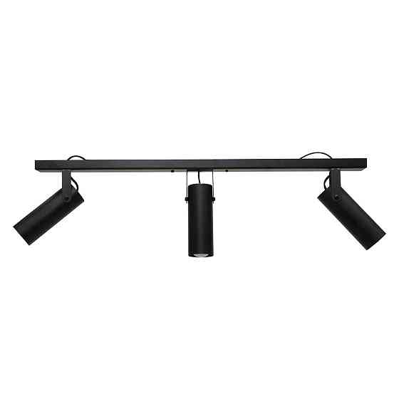 Светильник потолочный спот поворотный MSK Electric Focus под три лампы Е27 черный  NL 14050-3 BK Одесса