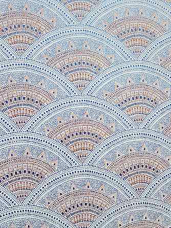 Шпалери флізелінові еко Khroma Zoom Bahia 0.53х10.05 геометрія смуги напівкола східний малюнок різні кольори Київ