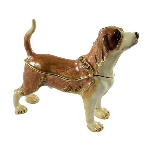 Скринька для коштовностей зі стразами Собака Київ - фото 1