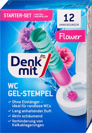 Denkmit WC-Reiniger Gel Stempel Flower 1 St Гель-штамп для чистки туалета 
