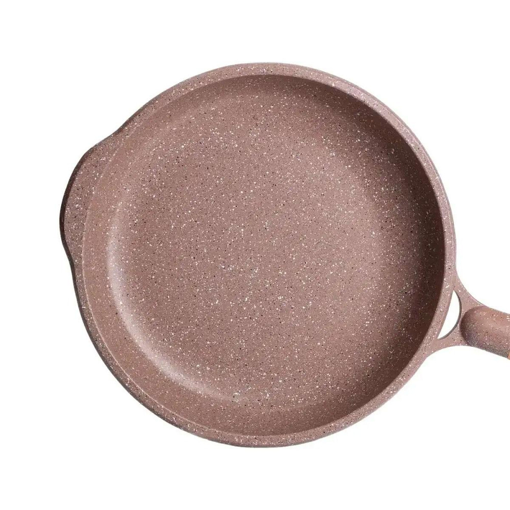 Алюминиевая сковорода 1,5 л, мраморное антипригарное покрытие, Ø 26 см, толстое дно, кофейный MGC HP-4-419CO Киев - изображение 4
