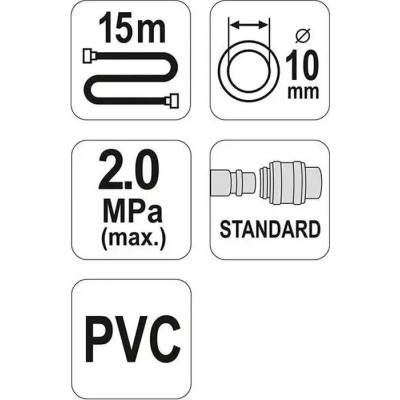 Пневматичний шланг Yato YT-24240 Вінниця - фото 3