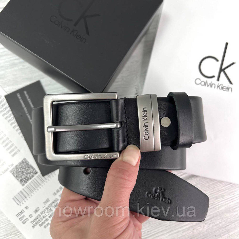 Мужской кожаный брендовый ремень (400) Киев - изображение 5